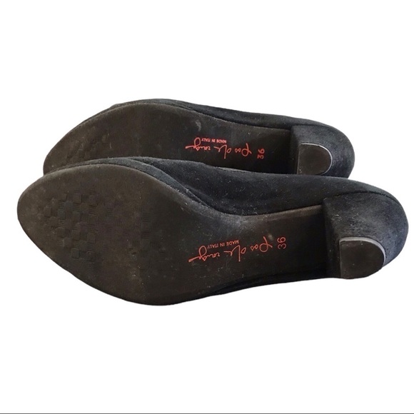 Pas de Rouge Microfiber Suede Slip On Ankle Boots - Picture 13 of 16